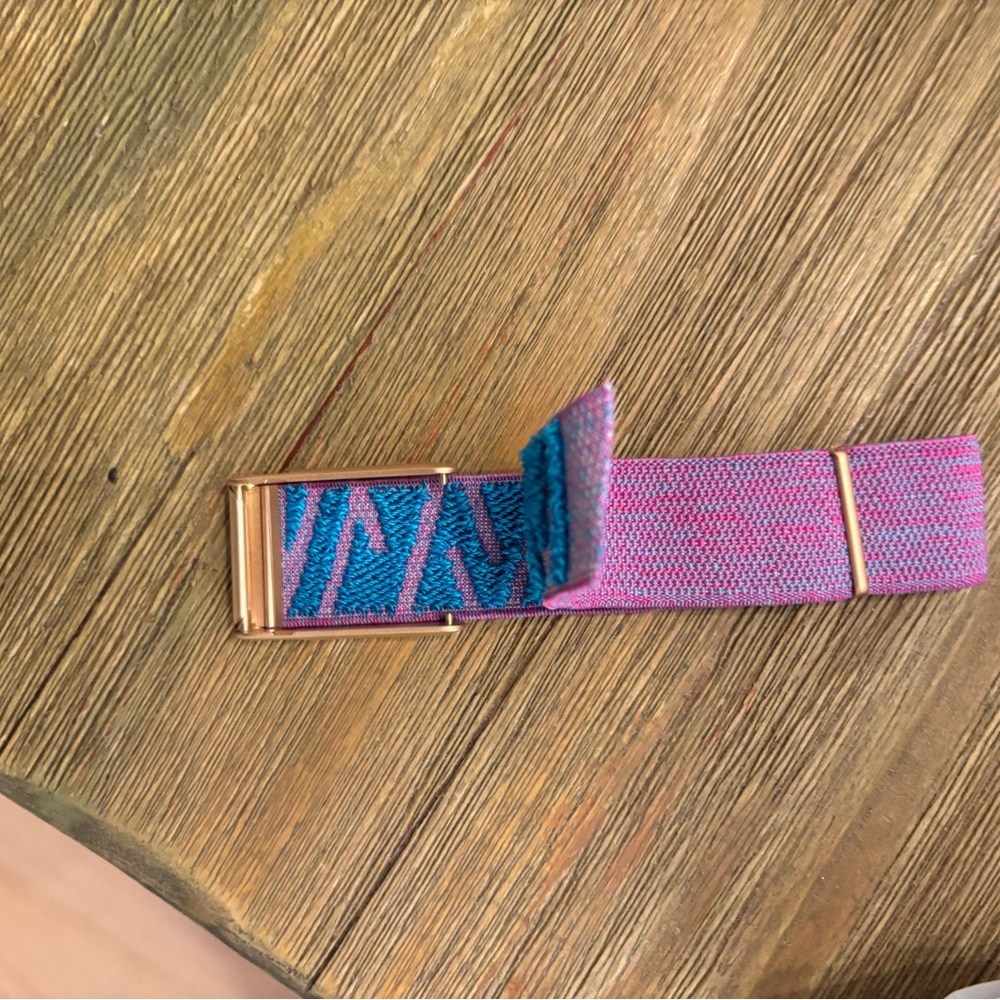 New Whoop 5.0 Pink/Blue Band with Rose Gold Clasp/Hook/Trim - whoop 5.0 one/life - Picture 3 of 8